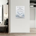 thumbnail image 4 of Scripture Wall Art Bible Verse Wall Decor Christian Inspirational White Dove Pictures Canvas Print Painting Artwork Home Decorations for Bedroom Living Room Office 12"x16", 4 of 6