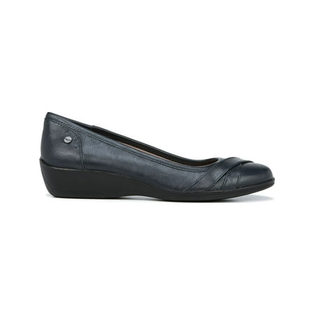 

LIFE STRIDE Womens Navy Crisscross Strap Detail Comfort I Loyal Wedge Slip On Ballet Flats 6.5 M