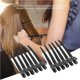 thumbnail image 4 of Soidarity 12 unids/caja pinzas para peinar el cabello, horquillas para seccionamiento de salón de peluquería para estilo de salón negro Cuidado del cabello Soidarity CE002697-00, 4 of 8