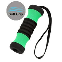 Sky Med Stylish Cane Grip in Green/Black Foam Hand Grip Replacement come with Strap, Offset Handle, Product dimension: 5" (L) x 1- 1/2”(W), Compatible with most 7/8" to 1"