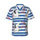 thumbnail image 1 of Fotbe Bulldog Friend Camisa Hawaiana para Hombre Unisex – Camisa Casual de Verano con Botones de Manga Corta de Algodón y Lino,Large, 1 of 7