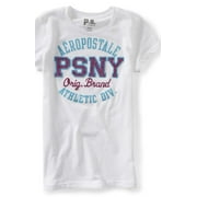 Aeropostale Girls Glitter Psny Athletic Div. Embellished T-Shirt