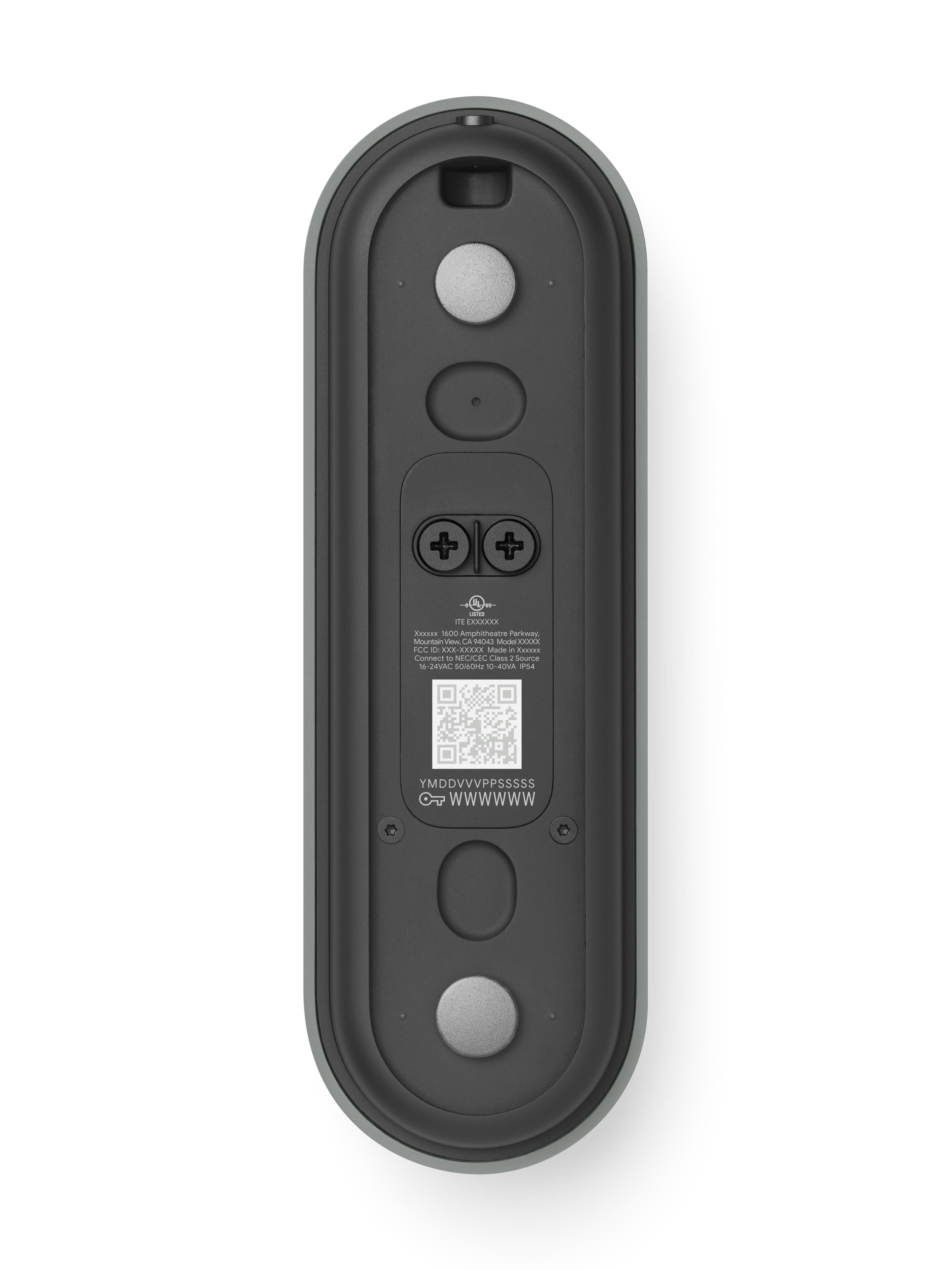 Google Nest Doorbell (Wired, 3rd Gen) - Video Doorbell Camera with 2K Video - Works with Google Home - With Gemini - Hazel