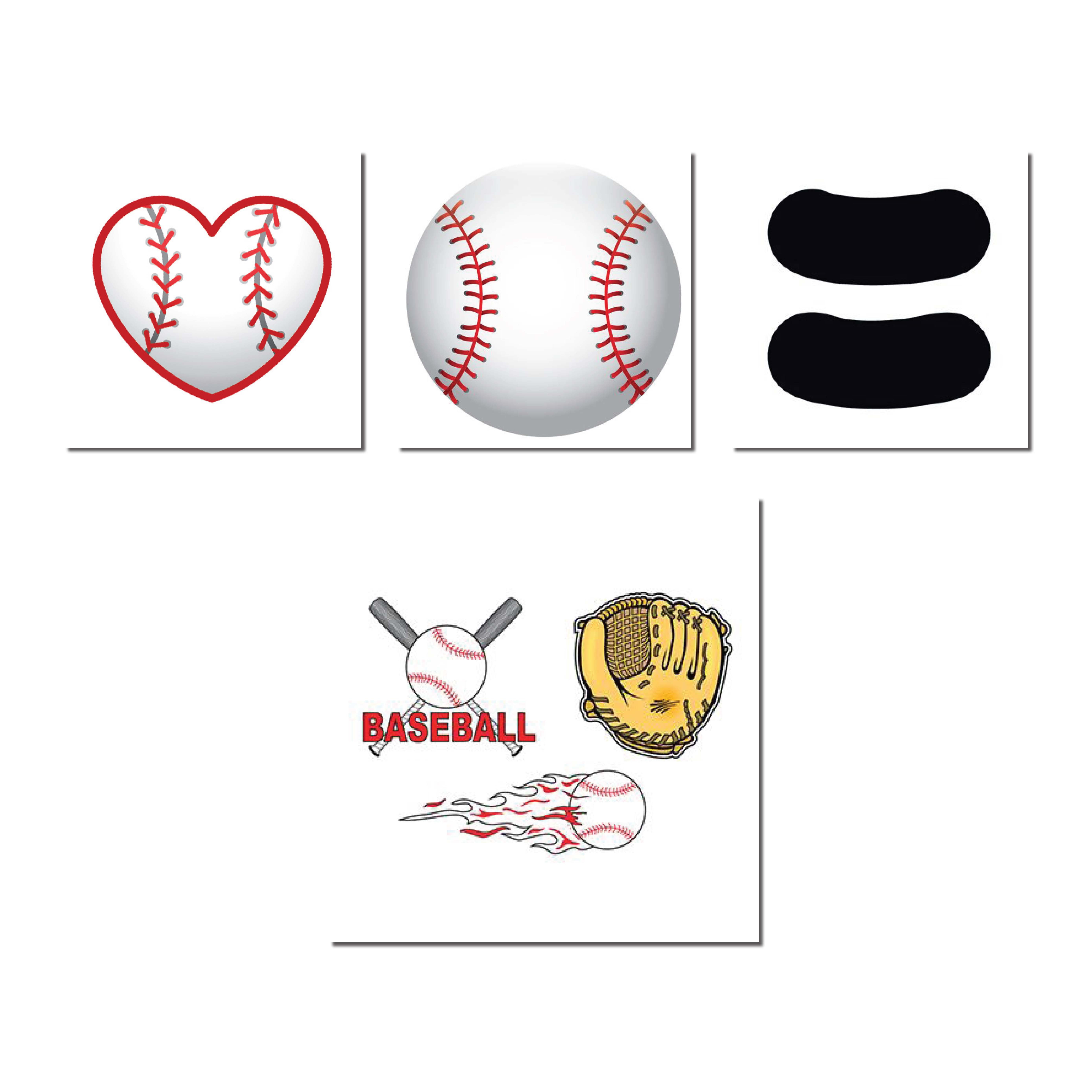 Baseball Temporary Tattoo Pack Walmart Com Walmart Com