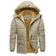 thumbnail image 1 of Kalauyu Mens Jackets with Hoode Parka Fleece Liner Coats Windproof Winter Raincoat Multi Pockets, 1 of 8