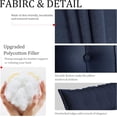thumbnail image 3 of WOWMAX Large Headboard Pillow Full Pillow Headboard Soft Daybed Pillows Bolster Pillow for Bed & Couch Long Pillow for Bed Decorative, Removable Blue Cover, 3 of 5