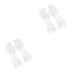 thumbnail image 1 of Bewildely Guantes de limpieza Cocina Látex Lavandería Lavavajillas Antiadherente Transparente Protector antideslizante para baño Blanco/M 2piezas, 1 of 6