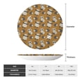 thumbnail image 2 of Balery Forest Animal Print Bone China Decorative Plate Ceramic Dinner Plates Art Crafts with Display Stand-10in, 2 of 6