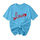 thumbnail image 1 of Camisetas de Manga Corta para Mujeres, Camiseta de Cuello Redondo Impresa de Moda, Primavera Y Verano Casual, 1 of 8