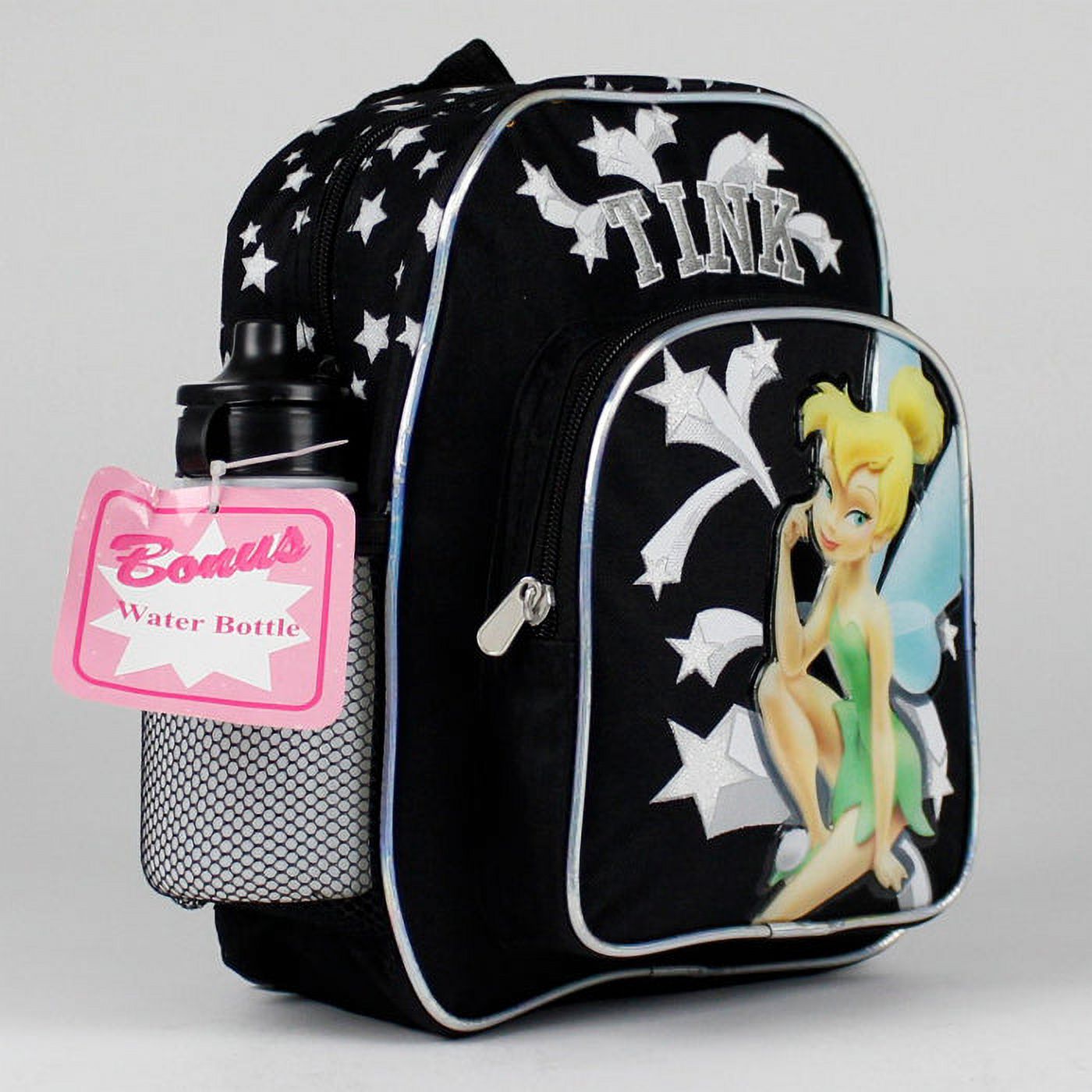 Mini Backpack - Disney - Tinkerbell - w/ Water Bottle Black New 35344 - image 2 of 4