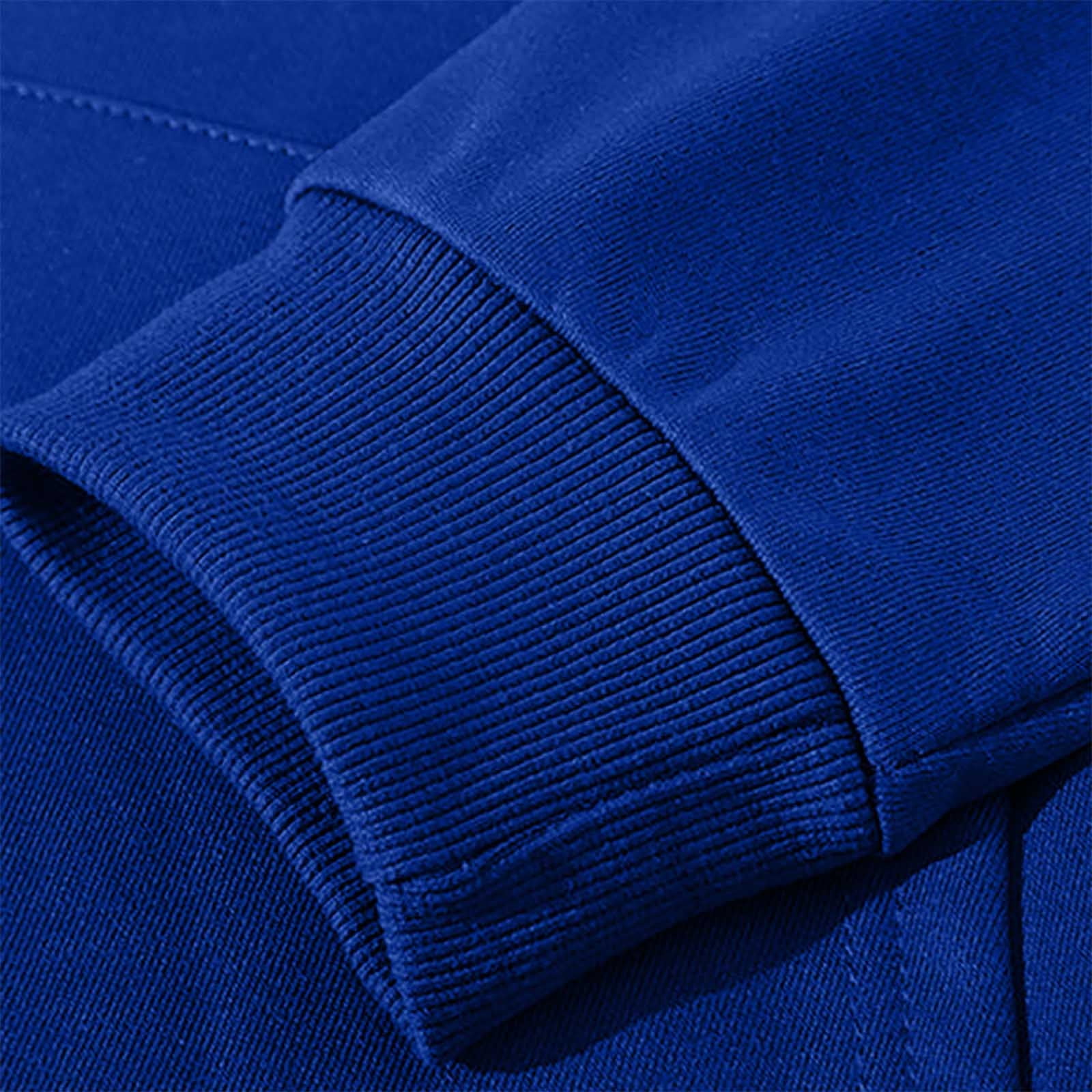 Mens Casual Big & Tall Hoodies S-4X Plus Size Long Sleeve Sweatshirts with Front Pocket Basic Solid Comfort Drawstring Pullover Hooded Tops