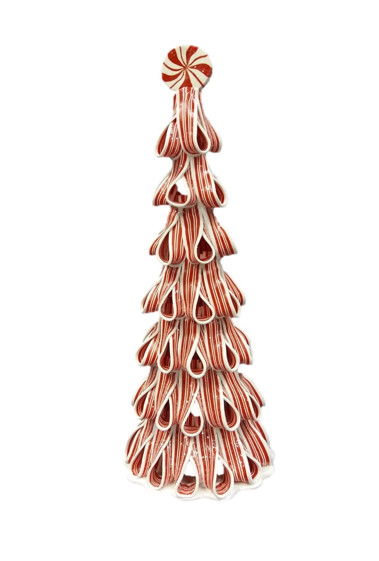 Peppermint Candy Tree Skirt 48” Sugar COATED TREE XMAS DECOR ORNAMENT WREATH 