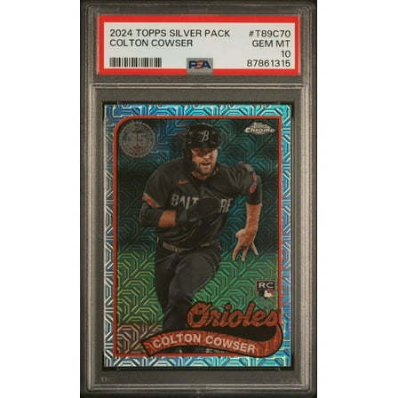 Graded 2024 Topps Silver Pack Colton Cowser #T89C70 Rookie RC Baseball Card PSA 10 Gem Mint