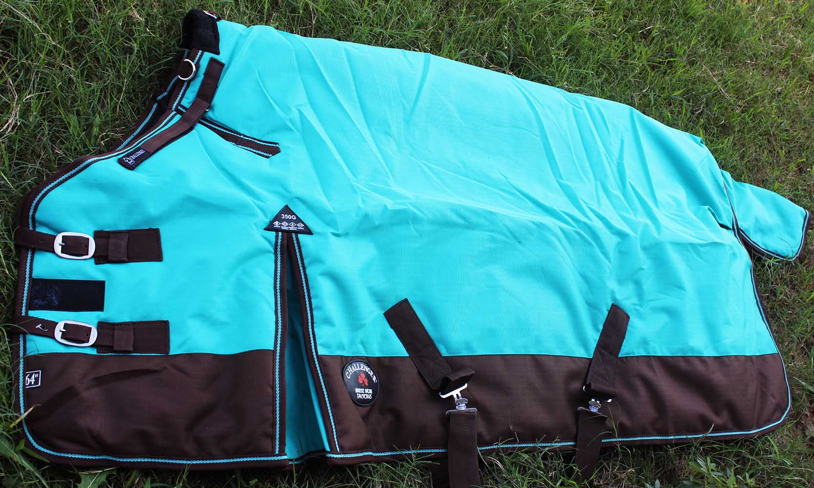 84" 1200D Turnout Waterproof Horse Tough WINTER BLANKET HEAVY Turquoise