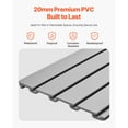 thumbnail image 3 of KFFKFF Slat Wall Paneling, 4 x 4 ft, PVC Garage Slatwall with Modular Design, Grey Slat Wall Easy-to-Install Adjustable Slatwall Panel with Coupling Structure & DIY Cutting, 3 of 9