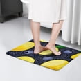 thumbnail image 4 of Yellow Lemon Blueberries DarkBlue Flannel Non Slip Door Rugs,Washable Door Mats Indoor,Decorative Door Mats,Dirt-Resistant and Absorbent Doormat for Entrance,Bedroom,Kitchen,Bathroom,31.5"x17", 4 of 4