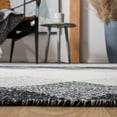 thumbnail image 5 of SAFAVIEH Kilim Milton Diamond Area Rug, Black/Ivory, 4' x 6', 5 of 6