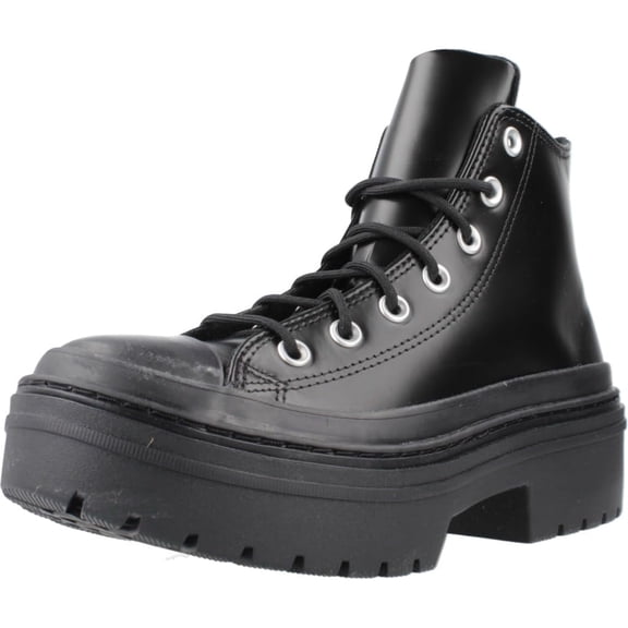 Converse CTAS High Top Lugged Heel Women's Shoes, Black, Size 6.5