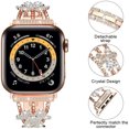 thumbnail image 2 of Dwitch Clover Band for Apple Watch Bands for Women for 49mm 45mm 44mm 42mm, Cute iWatch Bands with Glitter Shiny Diamond Luxury Band for Apple Watch Ultra 2/1 Series 9 SE 8 7 6 5 4-1,Rosegold, 2 of 5