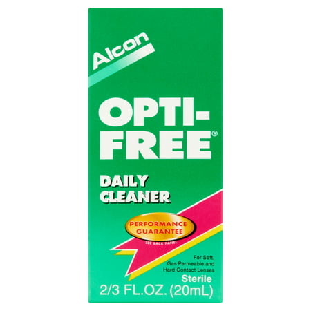 Alcon Opti-Free Daily Cleaner pour tendre nettoyante pour lentilles cornéennes, 0,66 fl oz