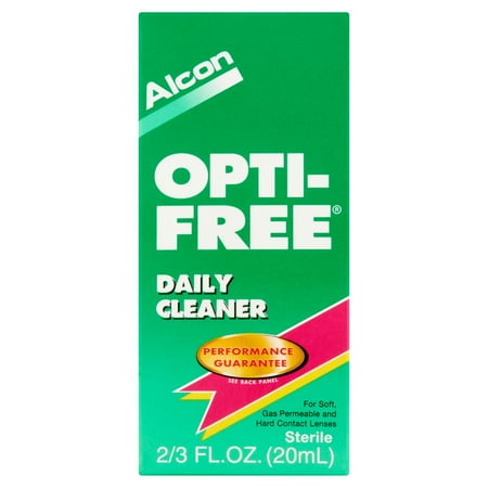 Alcon Opti-Free Daily Cleaner pour tendre nettoyante pour lentilles cornéennes, 0,66 fl oz