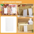 thumbnail image 3 of LABSERRON 32Pcs Blank Labeling Tags Rectangular White For DIY Enthusiasts Home Organization, 3 of 8