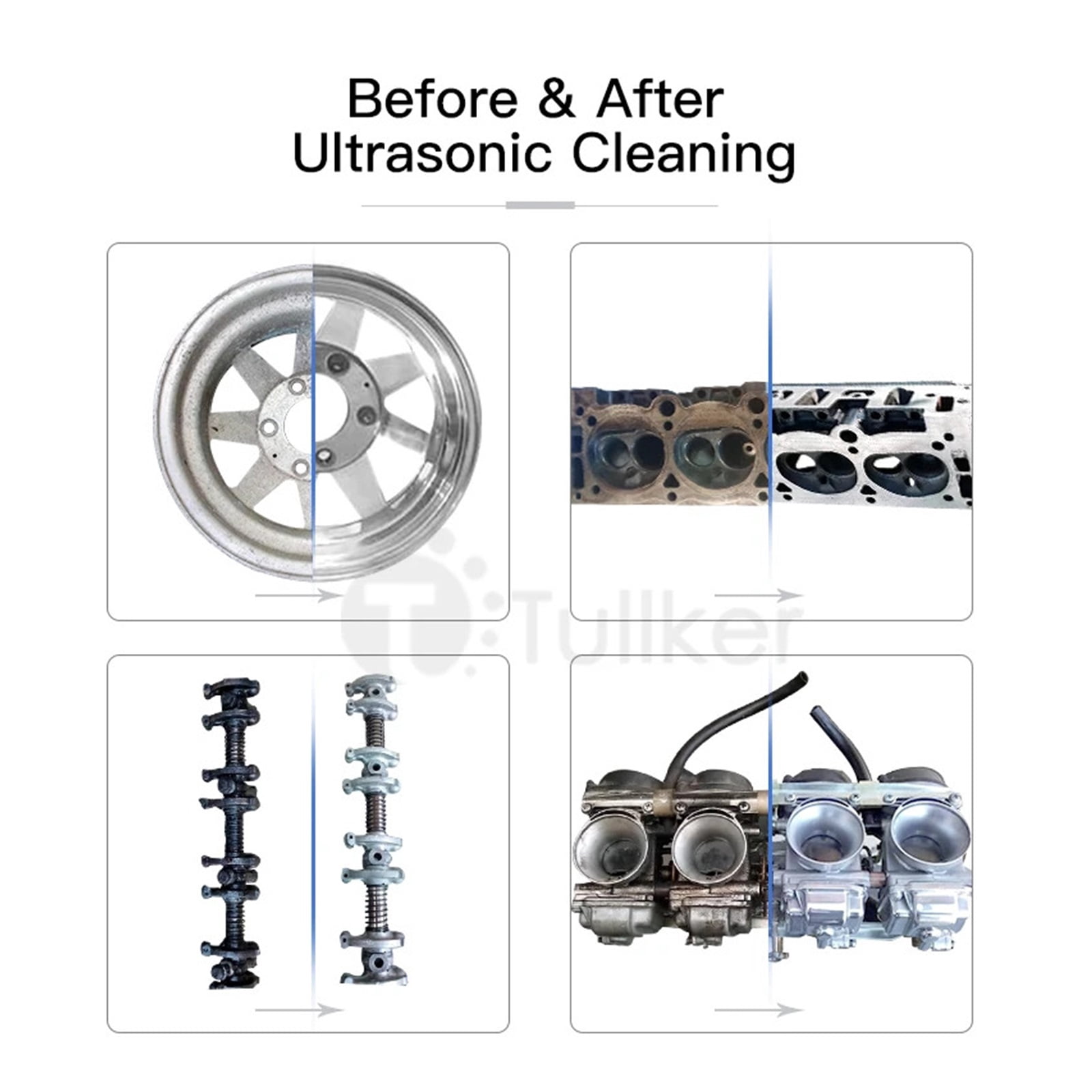 Ultrasonic Cleaning Machine 88L Filter Bearing Ultrasound Cleaner Hardware Engine Remove Oil Rust Cylinder Head