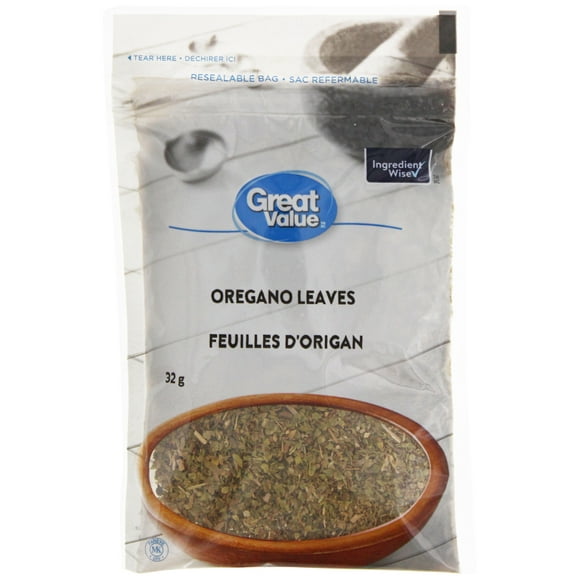 Great Value Oregano Leaves, 32 g
