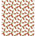 thumbnail image 3 of Fruit Duvet Cover Set, Cherry Design Fresh Berry Fruit Summer Green Garden Macro Digital Print, Decorative 3 Piece Bedding Set with 2 Pillow Shams, King Size, White Vermilion Green, by Ambesonne, 3 of 3