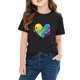 thumbnail image 3 of Blusas y camisas de manga corta con cuello redondo para niños y niñas, camisetas gráficas de manga corta, blusas con estampados bonitos para la temporada escolar., 3 of 8