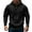 #003-Black, variant on GIPQJK Men Zip Up Hoodies Tactical Fleece Long Sleeve Outdoor Sweatshirts Casual Loose Solid Color Hooded Jackets Zip Up Workout Jacket,Dark Gray M