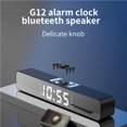 thumbnail image 3 of 1200mah Mirror Surface Speaker Multifunctional Bluetooth Alarm Soundbar For PC Smartphones Laptops, 3 of 9