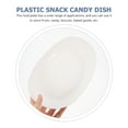 thumbnail image 5 of Snack Tray Dessert Display Holder Wooden Candy Dish Snacks Serving Bowl Decoration for Home Household Plastic White, 5 of 6