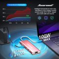 thumbnail image 4 of Adaptador multipuerto USB C Hub Ethernet 8 en 1 Hiearcool Rose, 4 of 7