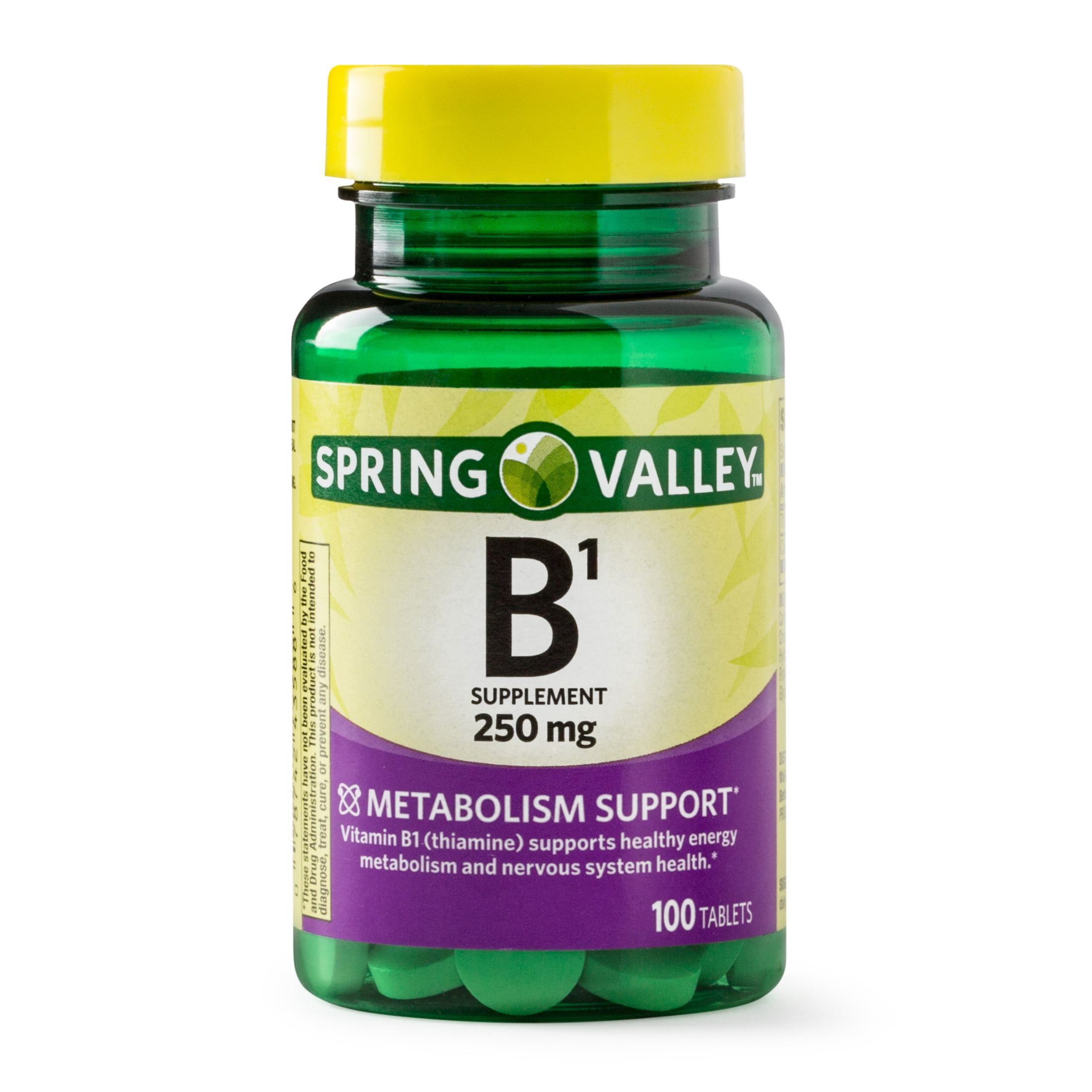 2 Pack Spring Valley Vitamin B1 Tablets 250 Mg 100 Ct Walmartcom