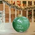 thumbnail image 4 of Light Up PVC Inflatable Christmas Ball,24 Inch Large Outdoor Decorated Ball Outdoor Christmas Decorations,New Years Christmas Ornaments with Light,Remote for Yard & Pool Decorations (Green), 4 of 8