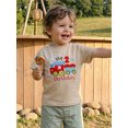thumbnail image 4 of BemeyourBBs Kids Toddler Baby Girl Boy Birthday T-shirt Outfit My 1st 2nd 3rd Years Old Birthday Clothes Short Sleeve Embroidery Letters Train Summer Casual Pullover Tee Shirt Tops, 4 of 9