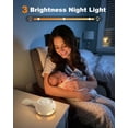 thumbnail image 4 of White Noise Sound Machine with Voice Recording, 16 Soothing Sounds Portable Noise Machine, Night Light, Timer, Rechargeable White Noise Machine for Sleeping Nursery Home Office Travel, 4 of 5