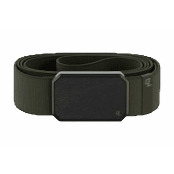GROOVE BELT Gun Metal/Olive