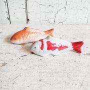 Creative Co-op Set of 2 4 Assorted Koi Fish Floatable Figurines