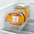 thumbnail image 6 of Freezer Organizer with Adjustable Dividers and Handles for Frozen Food Storage, Clear, 6 of 7