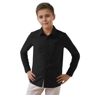 Creative Knitwear Infant and Toddler Long Sleeve Button Down Dress Shirt-  Black- Sizes 12M - 4T - Walmart.com