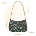 thumbnail image 3 of FORMRS Womens Shoulder Bag with Chain Strap Clutch Purse Cute Tote Handbag, Green Christmas, 3 of 7
