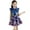Blue, variant on Gunia Little Girls Summer Dress Floral Denim Skirt Fashion For Holiday Beach Blue Dress For Toddler Girls 18M-9Y