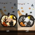 thumbnail image 6 of Halloween Decorations Clearance Halloween Pumpkin Decorations Light up Pumpkin Ghost Lamp Lantern Halloween Table Home Decor Ornaments Halloween Signs Decorations for Bedroom Indoor Party 6.5x5.5 Inch, 6 of 7