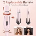 thumbnail image 3 of BESTOPE Automatic Curling Iron Hair Curler with 2 Sizes Barrel (1", 1.25") & 3 Temps for Long Hair, 3 of 9