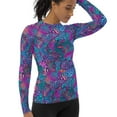 thumbnail image 3 of Spacefish Army Eco-Friendly Coral Kaleidoscope Rashguard for Women, 3 of 4