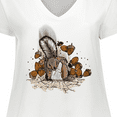 thumbnail image 4 of Inktastic Squirrel Superhero Landing with Acorns Women's Plus Size V-Neck T-Shirt, 4 of 5
