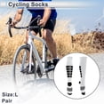 thumbnail image 2 of Calcetines de ciclismo únicos y económicos, transpirables, moldeadores, absorbentes de sudor, tamaño L, 1 par, 2 of 7