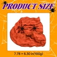 thumbnail image 7 of BESTSKY Halloween Spider Web Decoration - Breathable Orange Spider & Accessories, 7 of 7
